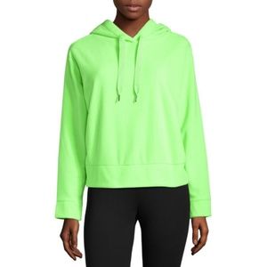 Brushed Fleece Crop Pullover Hoodie